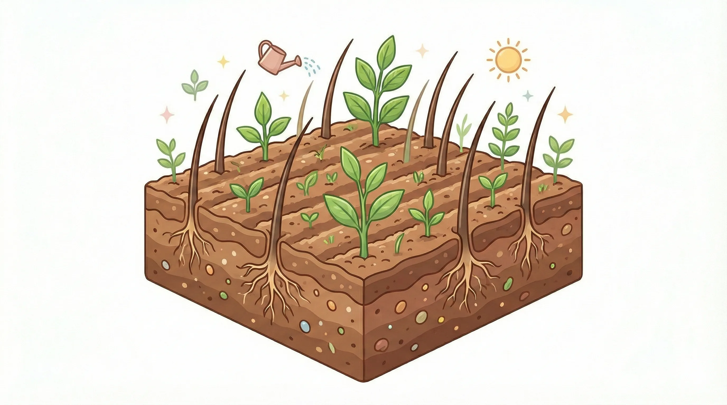 스케일링으로 깨끗해진 두피 모공 클로즈업